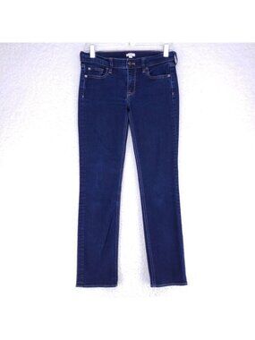 J.Crew Straight and Narrow Stretch Jeans Women Size 26/29 Mid Rise Denim Pants
